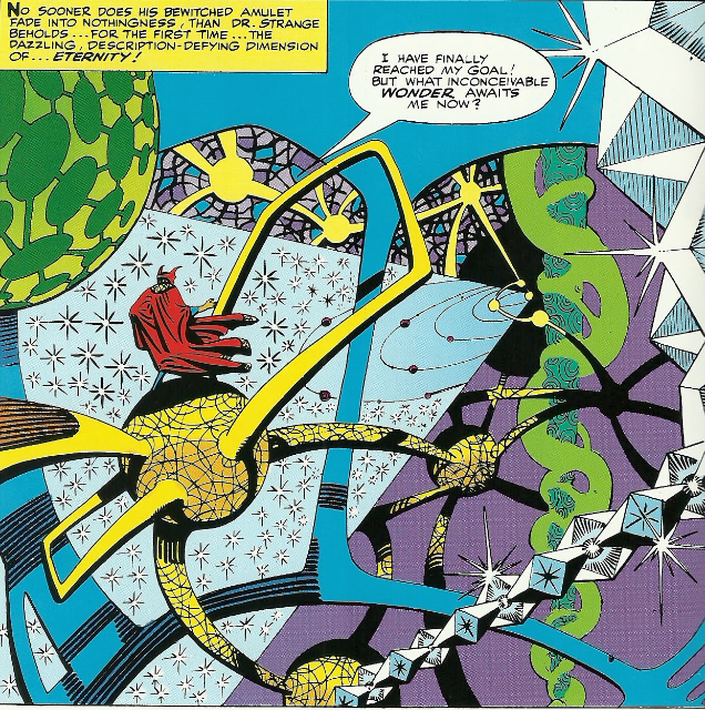 L'une des dimensions véritablement « autre » imaginée par Steve Ditko (Strange Tales 138)